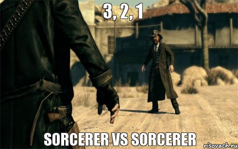 Sorcerer vs Sorcerer 3, 2, 1, Комикс блабла