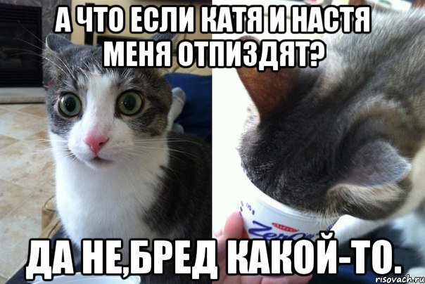 А что если Катя и Настя меня отпиздят? Да не,бред какой-то., Комикс  Да не бред-какой-то (2 зоны)