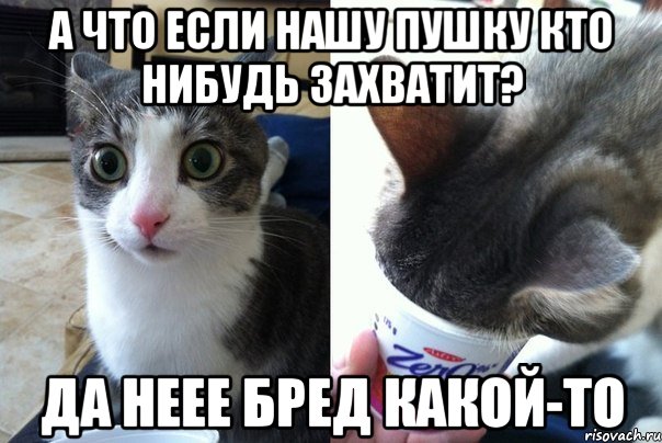 А что если нашу пушку кто нибудь захватит? Да неее бред какой-то, Комикс  Да не бред-какой-то (2 зоны)