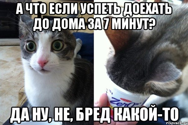 А что если успеть доехать до дома за 7 минут? Да ну, не, бред какой-то, Комикс  Да не бред-какой-то (2 зоны)