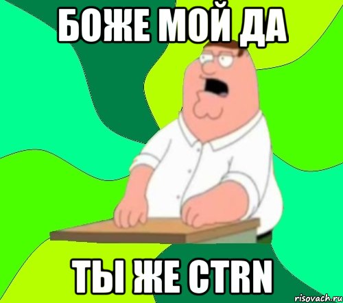 Боже мой да Ты же CTRN, Мем  Да всем насрать (Гриффин)