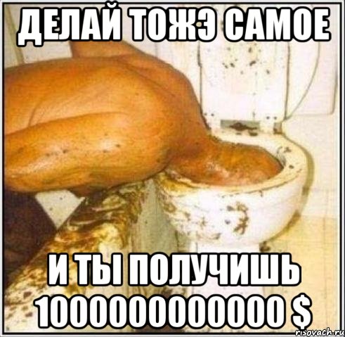 делай тожэ самое и ты получишь 1000000000000 $, Мем Дайвер