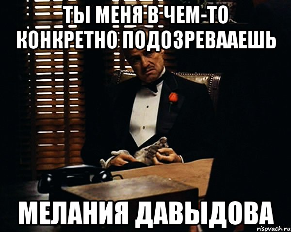 ты меня в чем-то конкретно подозревааешь мелания давыдова, Мем Дон Вито Корлеоне