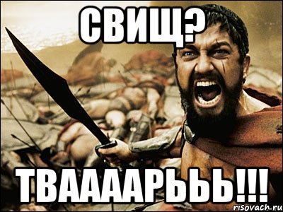 СВИЩ? ТВААААРЬЬЬ!!!, Мем Это Спарта