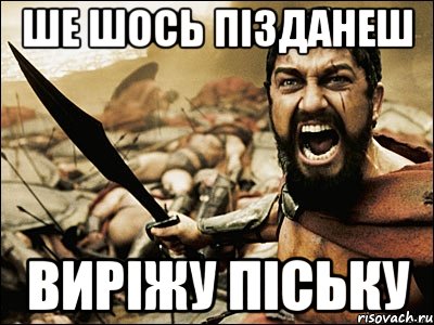 Ше шось пізданеш Виріжу піську, Мем Это Спарта