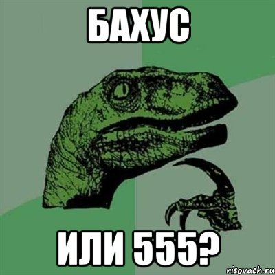 БАХУС ИЛИ 555?, Мем Филосораптор