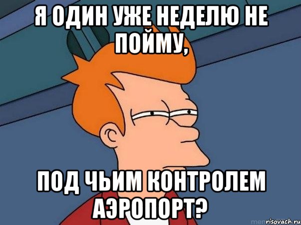 Я один уже неделю не пойму, под чьим контролем аэропорт?, Мем  Фрай (мне кажется или)