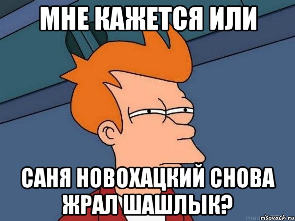 Мне кажется или Саня Новохацкий снова жрал шашлык?, Мем  Фрай (мне кажется или)