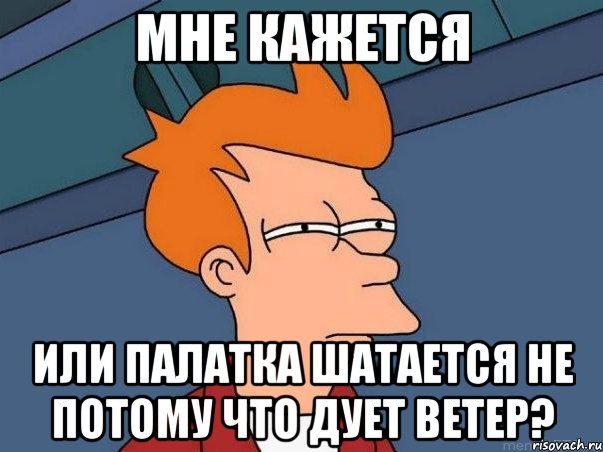 мне кажется или палатка шатается не потому что дует ветер?, Мем  Фрай (мне кажется или)