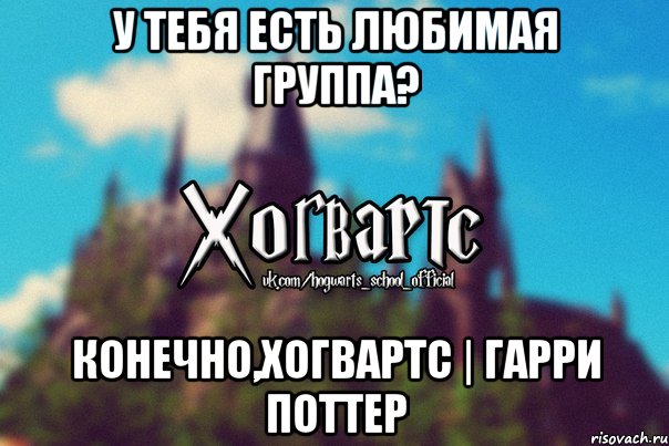 У тебя есть любимая группа? конечно,Хогвартс | Гарри Поттер, Мем Хогвартс