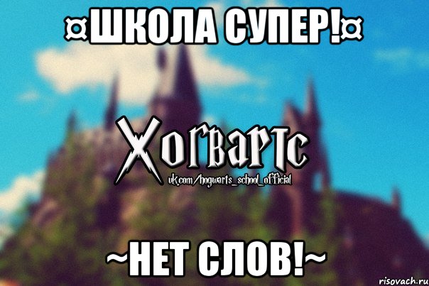 ¤Школа супер!¤ ~Нет слов!~, Мем Хогвартс