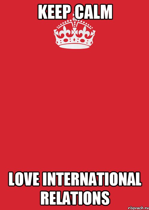 Keep calm love international relations, Комикс Keep Calm 3