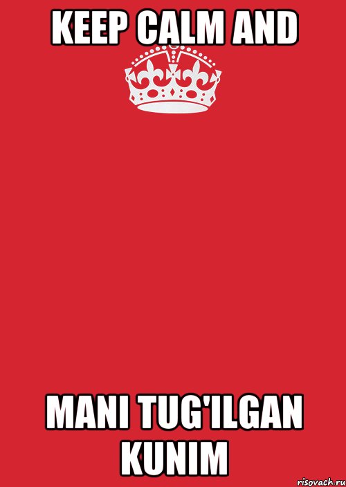 Keep Calm and Mani Tug'ilgan Kunim, Комикс Keep Calm 3