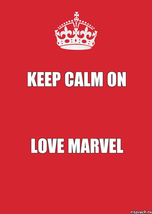 KEEP CALM ON LOVE MARVEL, Комикс Keep Calm 3