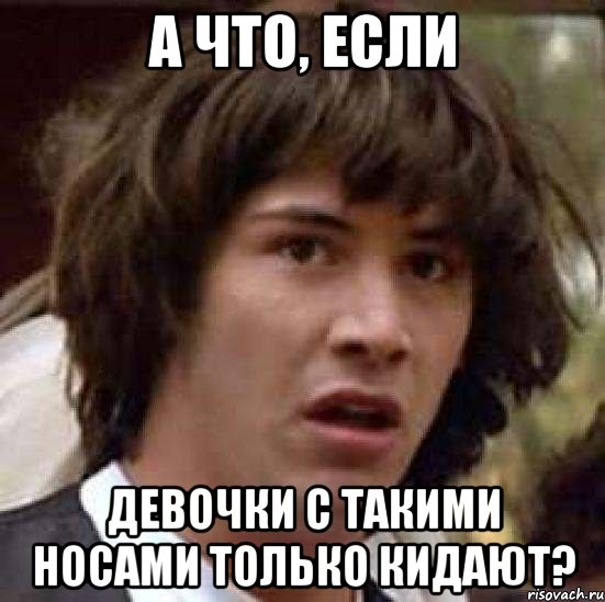 А что, если Девочки с такими носами только кидают?, Мем А что если (Киану Ривз)