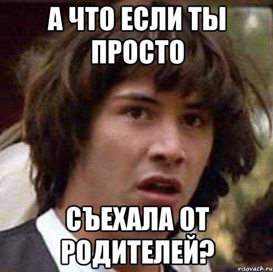 А что если ты просто съехала от родителей?, Мем А что если (Киану Ривз)