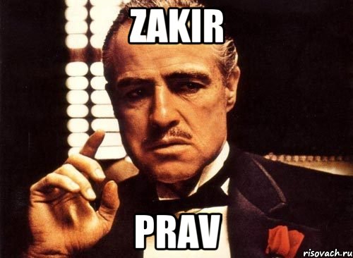 Zakir Prav, Мем крестный отец
