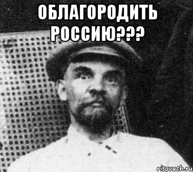 Облагородить Россию??? , Мем   Ленин удивлен