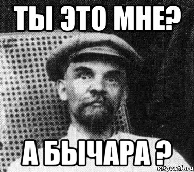 Ты это мне? А бычара ?, Мем   Ленин удивлен