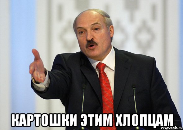  КАРТОШКИ ЭТИМ ХЛОПЦАМ, Мем лукашенко