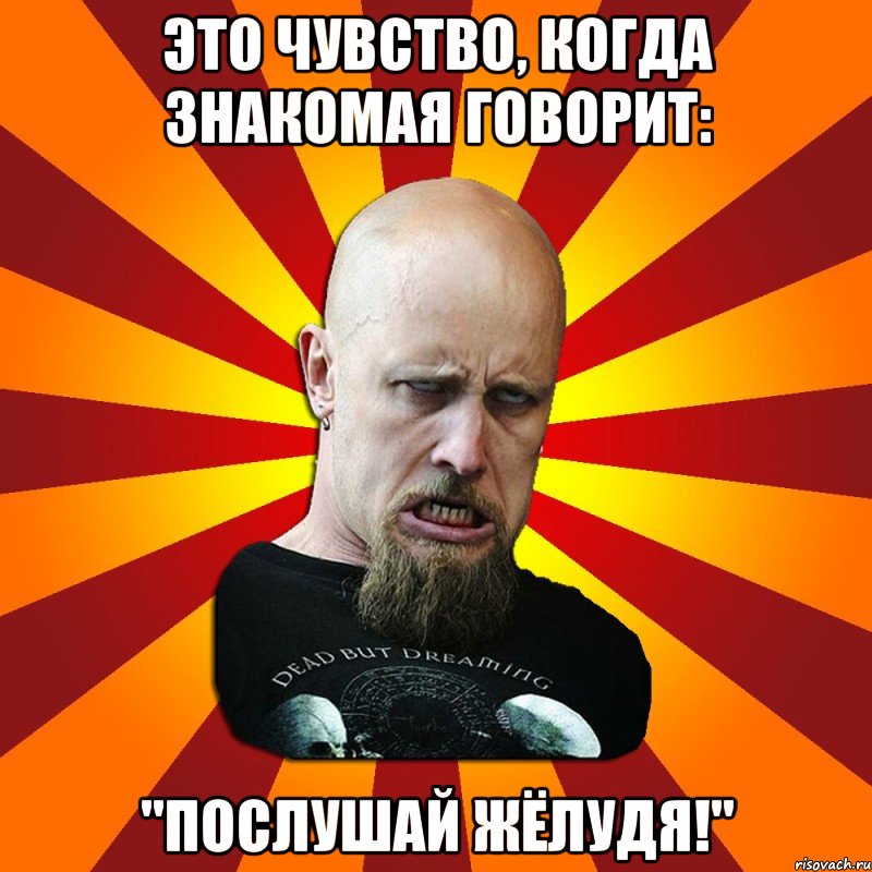 Это чувство, когда знакомая говорит: "Послушай Жёлудя!", Мем Мое лицо когда