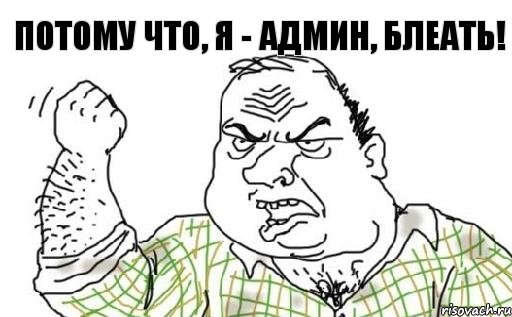 ПОТОМУ ЧТО, Я - АДМИН, БЛЕАТЬ!, Комикс Мужик блеать