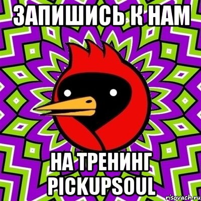 Запишись к нам на тренинг PickUpSoul, Мем Омская птица