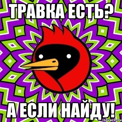 Травка есть? А если найду!, Мем Омская птица