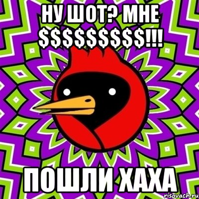 Ну шот? Мне $$$$$$$$$!!! Пошли хаха, Мем Омская птица