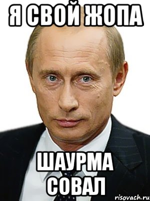 Я свой жопа шаурма совал, Мем Путин