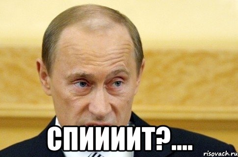  Спиииит?...., Мем путин