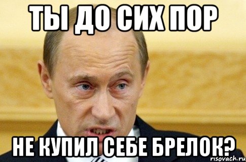 ты до сих пор не купил себе брелок?, Мем путин