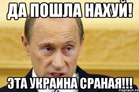 да пошла нахуй! эта украина сраная!!!, Мем путин