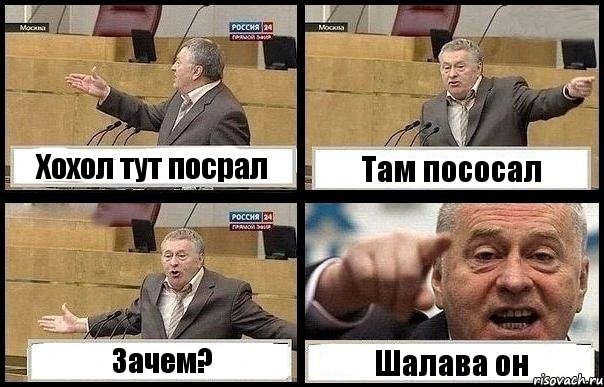 Хохол тут посрал Там пососал Зачем? Шалава он