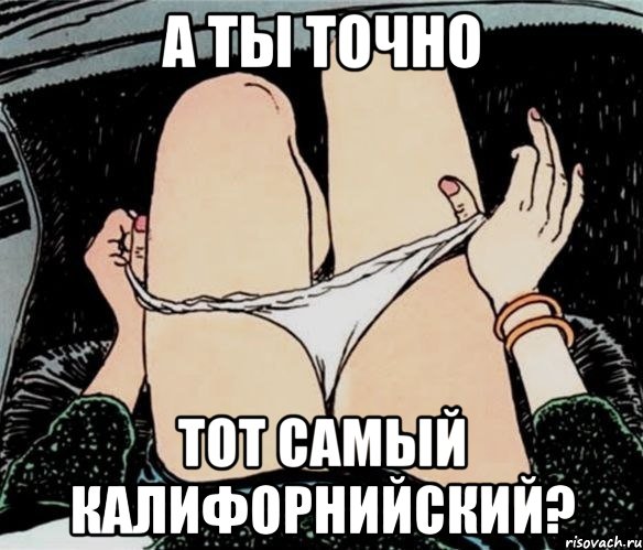 А ТЫ ТОЧНО ТОТ САМЫЙ КАЛИФОРНИЙСКИЙ?, Мем А ты точно