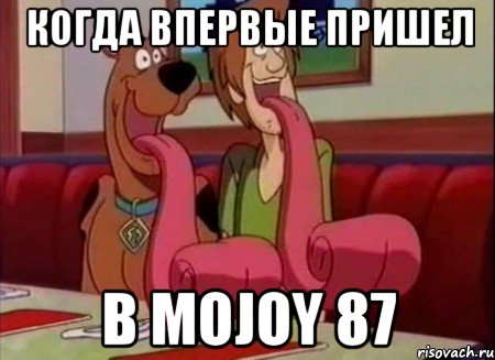 когда впервые пришел в mojoy 87, Мем Скуби ду