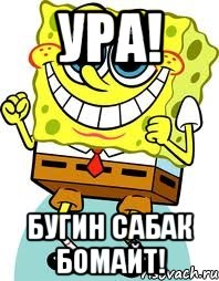 ура! бугин сабак бомайт!, Мем спанч боб