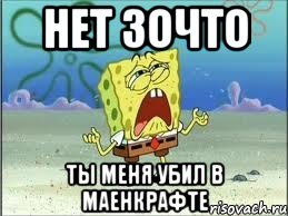 нет зочто ты меня убил в маенкрафте