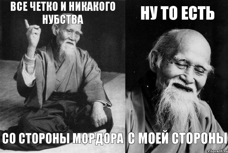 ВСЕ ЧЕТКО И НИКАКОГО НУБСТВА СО СТОРОНЫ МОРДОРА НУ ТО ЕСТЬ С МОЕЙ СТОРОНЫ, Комикс Мудрец-монах (4 зоны)