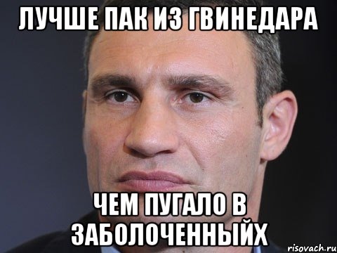 Лучше пак из Гвинедара чем пугало в Заболоченныйх, Мем Типичный Кличко