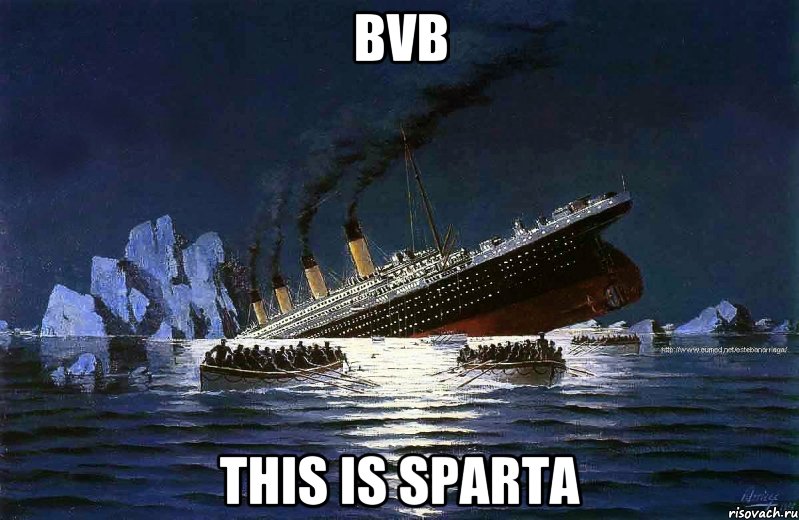 BVB This is Sparta, Мем Титаник