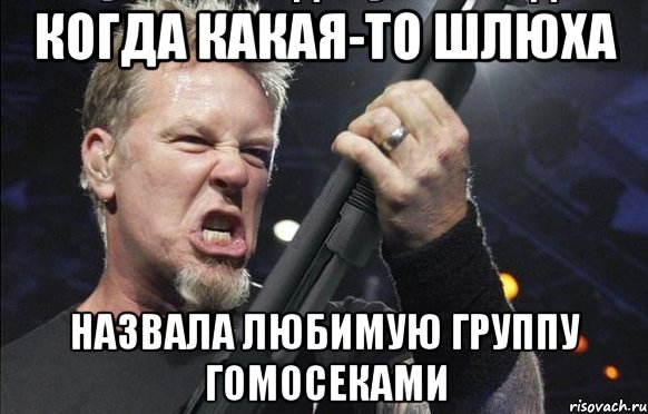 Когда какая-то шлюха Назвала любимую группу гомосеками, Мем То чувство когда