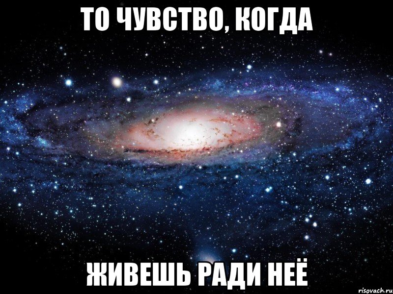 То чувство, когда живешь ради неё, Мем Вселенная