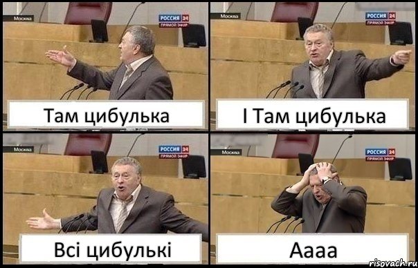 Там цибулька І Там цибулька Всі цибулькі Аааа, Комикс Жирик в шоке хватается за голову