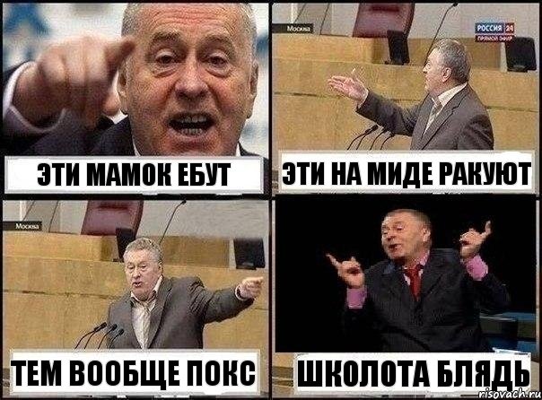 Эти мамок ебут Эти на миде ракуют Тем вообще покс Школота блядь, Комикс Жириновский клоуничает