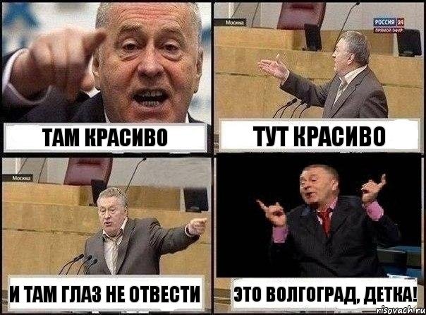 ТАМ КРАСИВО ТУТ КРАСИВО И ТАМ ГЛАЗ НЕ ОТВЕСТИ ЭТО ВОЛГОГРАД, ДЕТКА!, Комикс Жириновский клоуничает