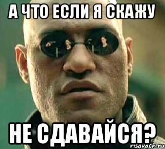 А что если я скажу не сдавайся?, Мем  а что если я скажу тебе