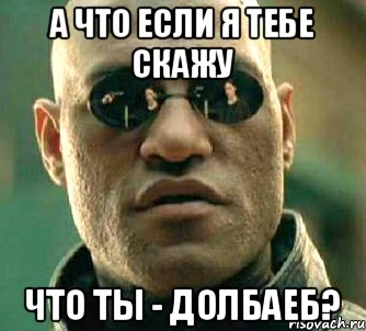 а что если я тебе скажу что ты - долбаеб?, Мем  а что если я скажу тебе