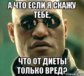 а что если я скажу тебе, что от диеты только вред?