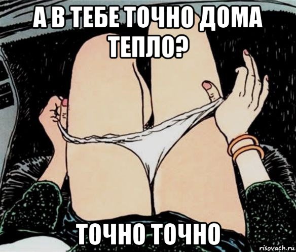 а в тебе точно дома тепло? точно точно, Мем А ты точно